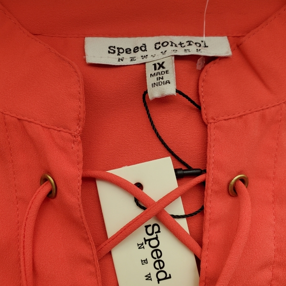 Plus Size Coral Sleeveless Dress Size 1X - Picture 7 of 10